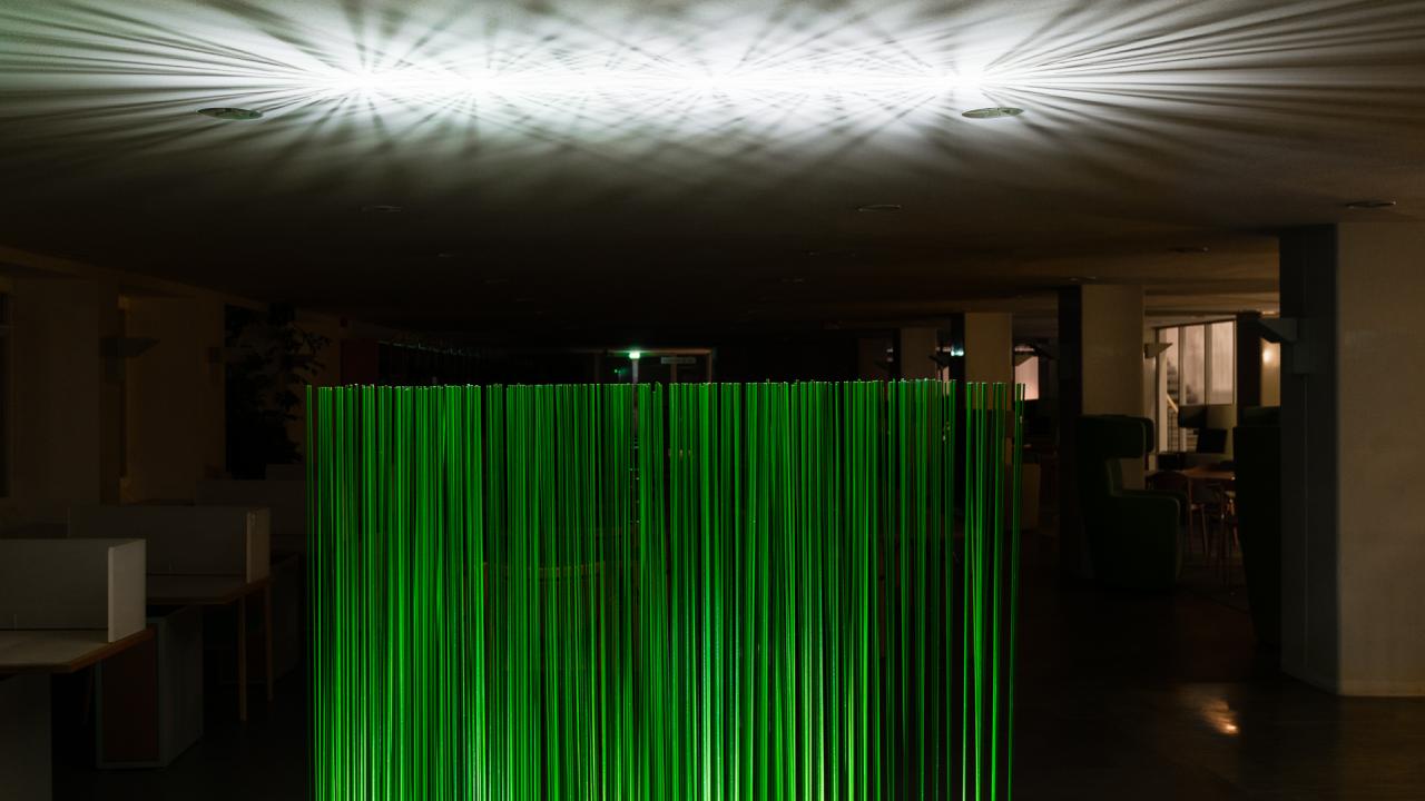 Biblioteket studiesalen belysning