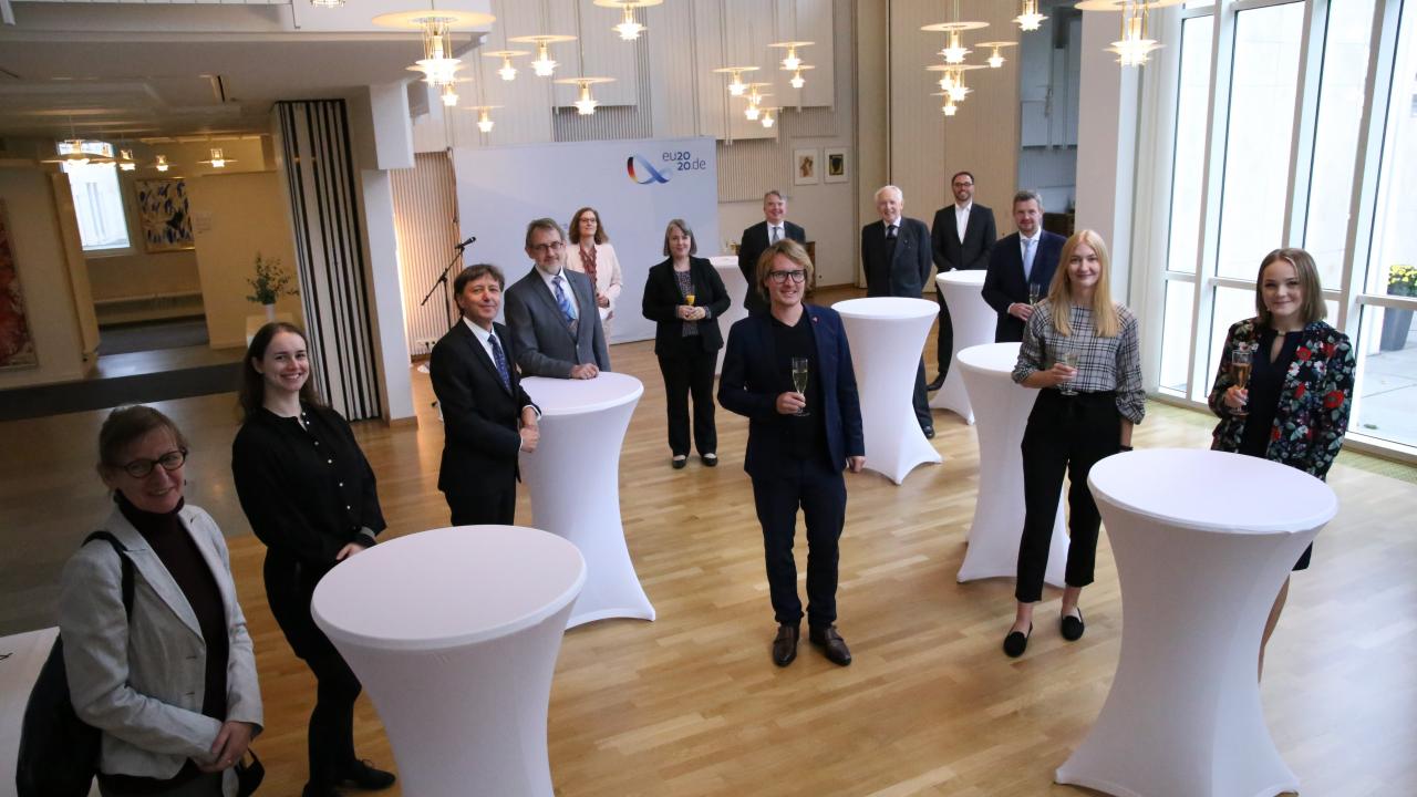 Festlighet på Tysklands ambassad