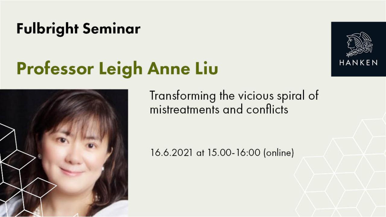 Fulbright seminar with Leigh Anne Liu