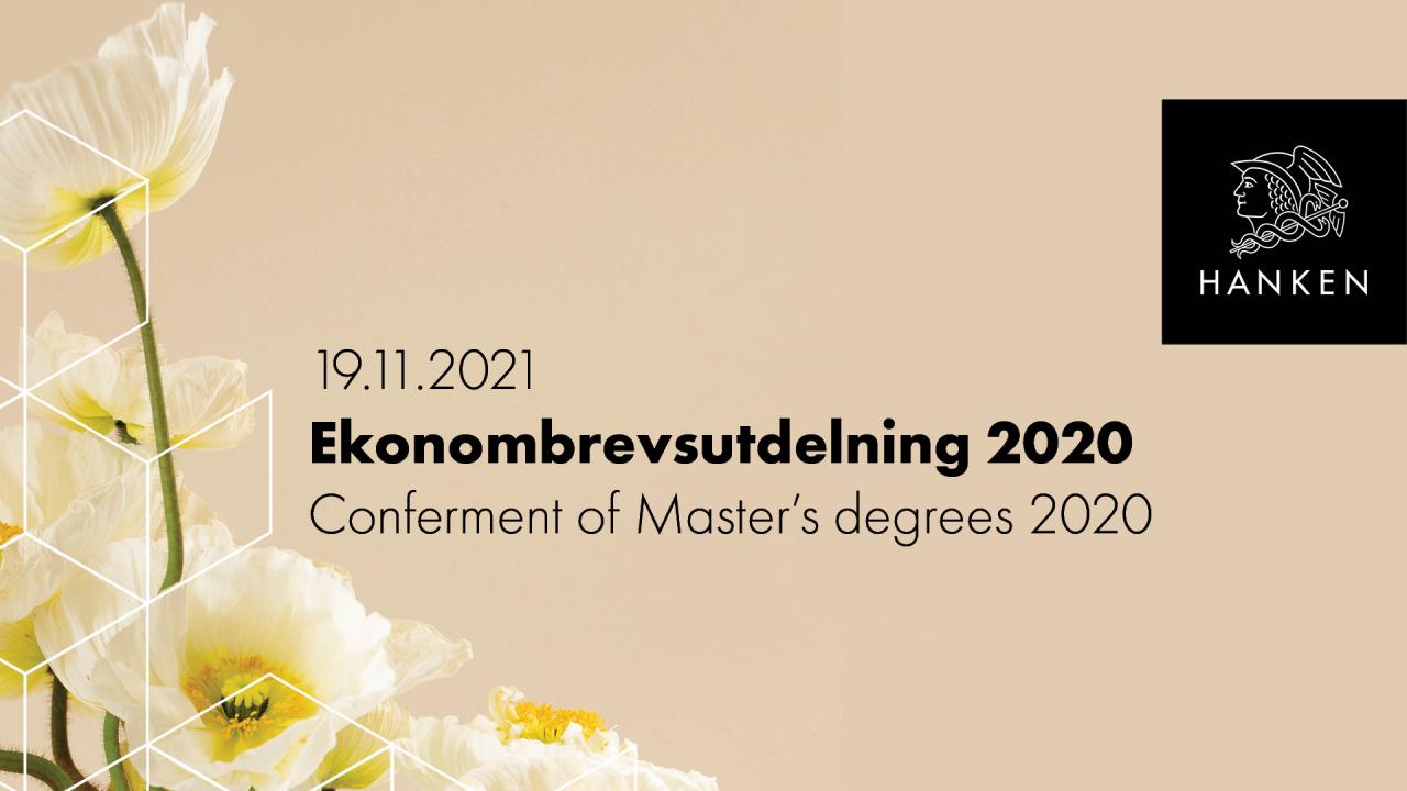 Ekonombrevsutdelning 2020 Banner