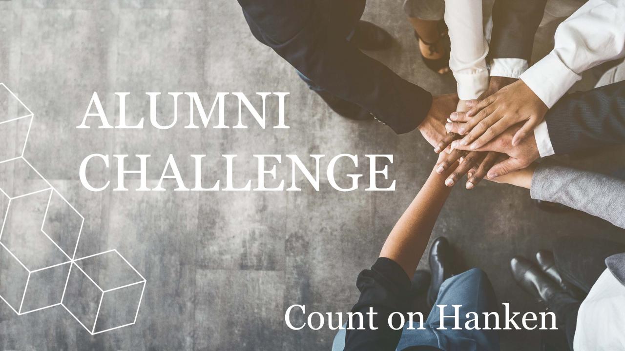 Alumni Challenge - Count on Hanken