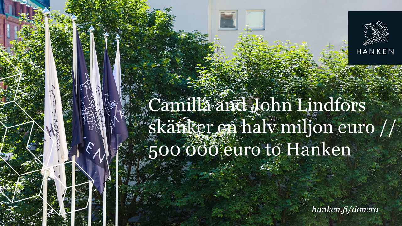 John Lindfors skänker en halv miljon euro