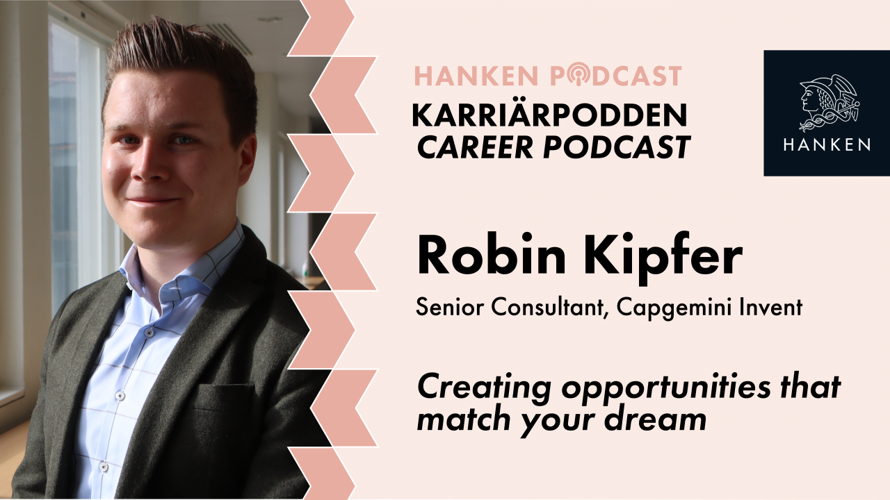 Career podcast, Robin Kipfer, Senior Consultant, Camgemini Invent