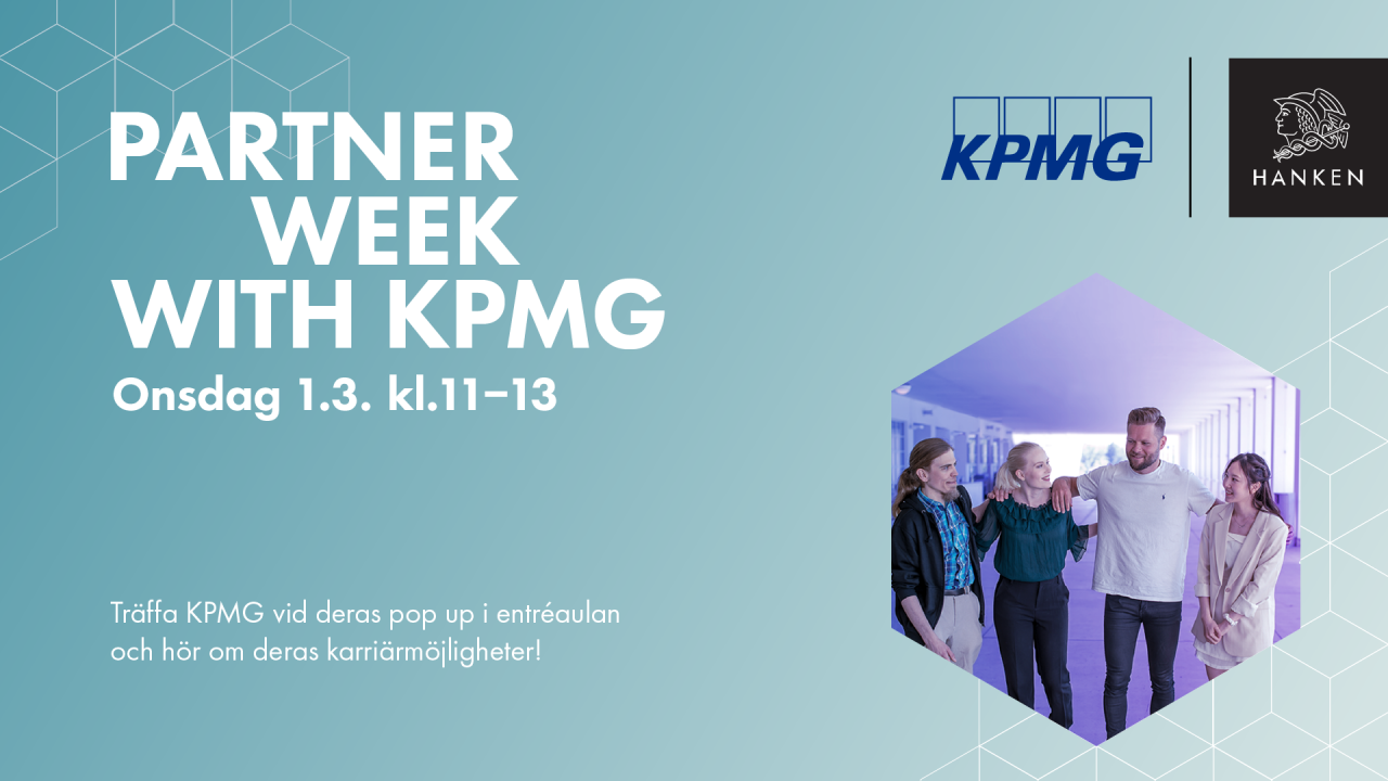 Info om KPMG:s pop up på Hanken i Vasa
