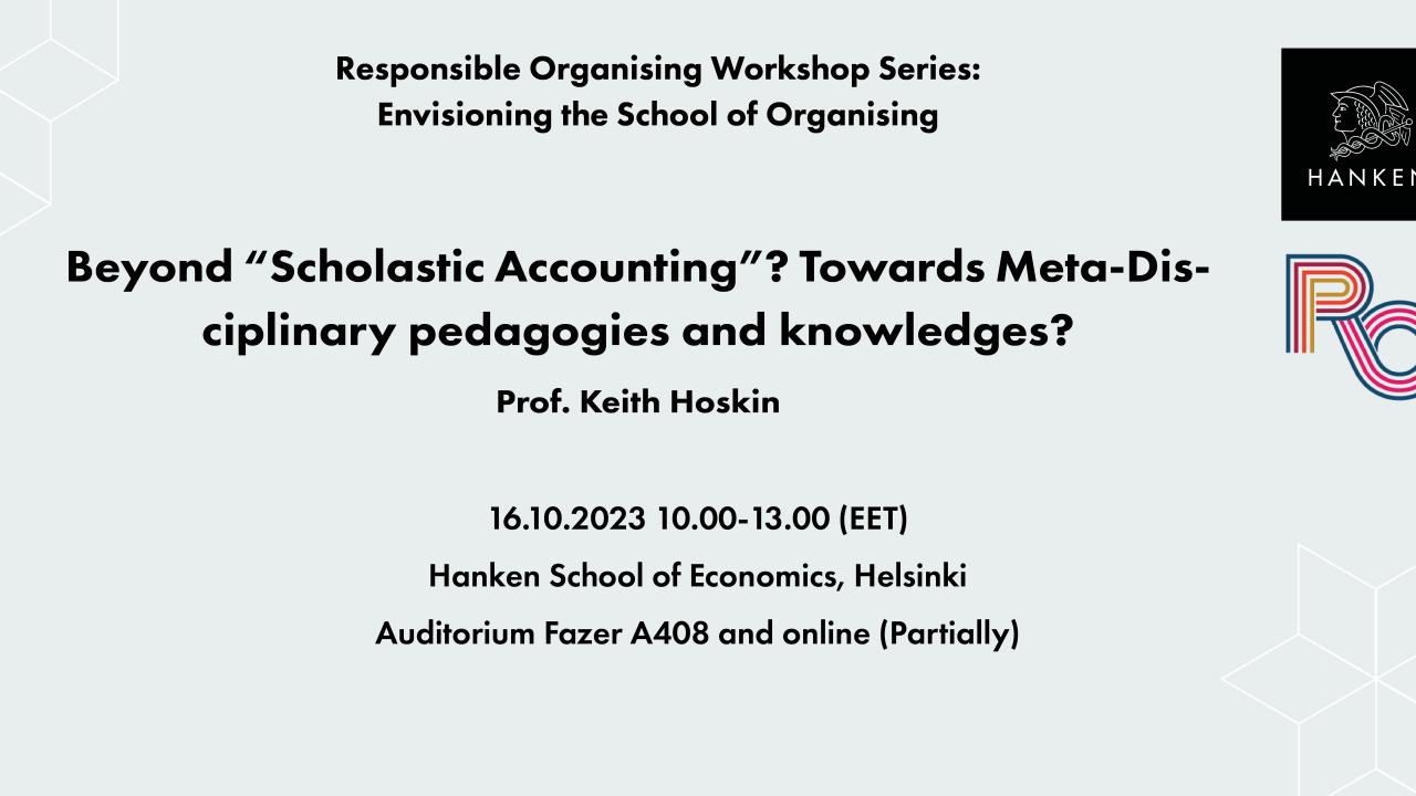 envisioning the school of organising