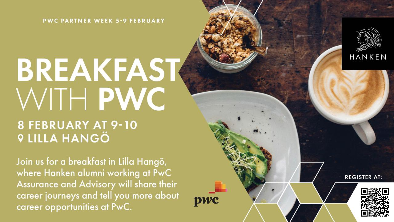 The name of the event and a picture of breakfast