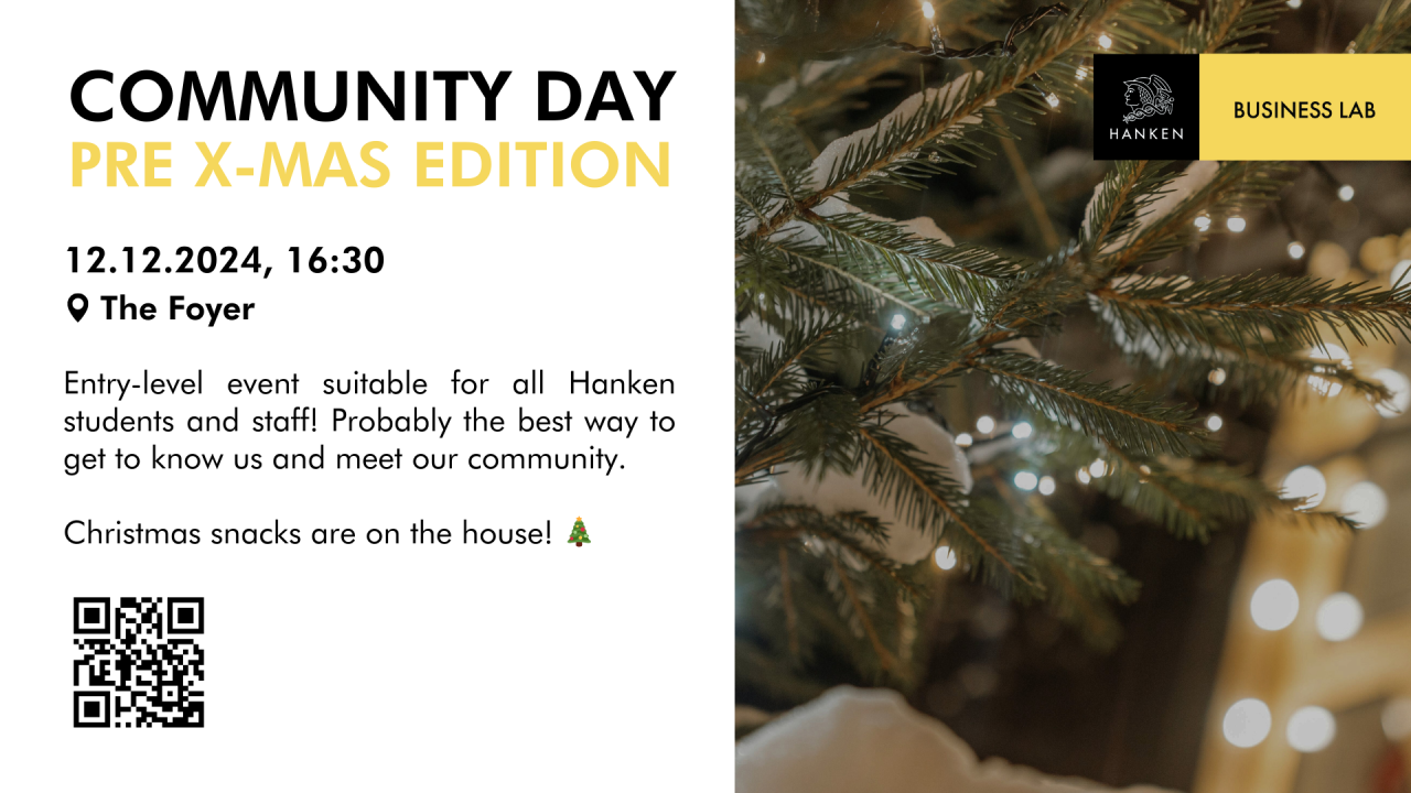 Hanken Business Lab Community Day: Pre-Xmas Edition