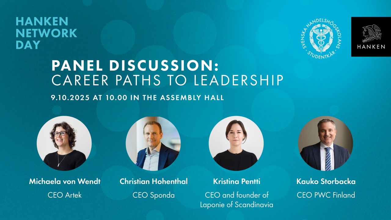 HND panel discussion: career paths to leadership 9.10.2025 at 10.00
