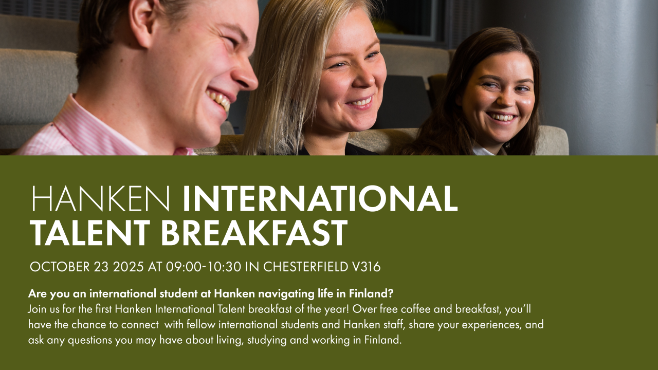 Hanken International Talent breakfast