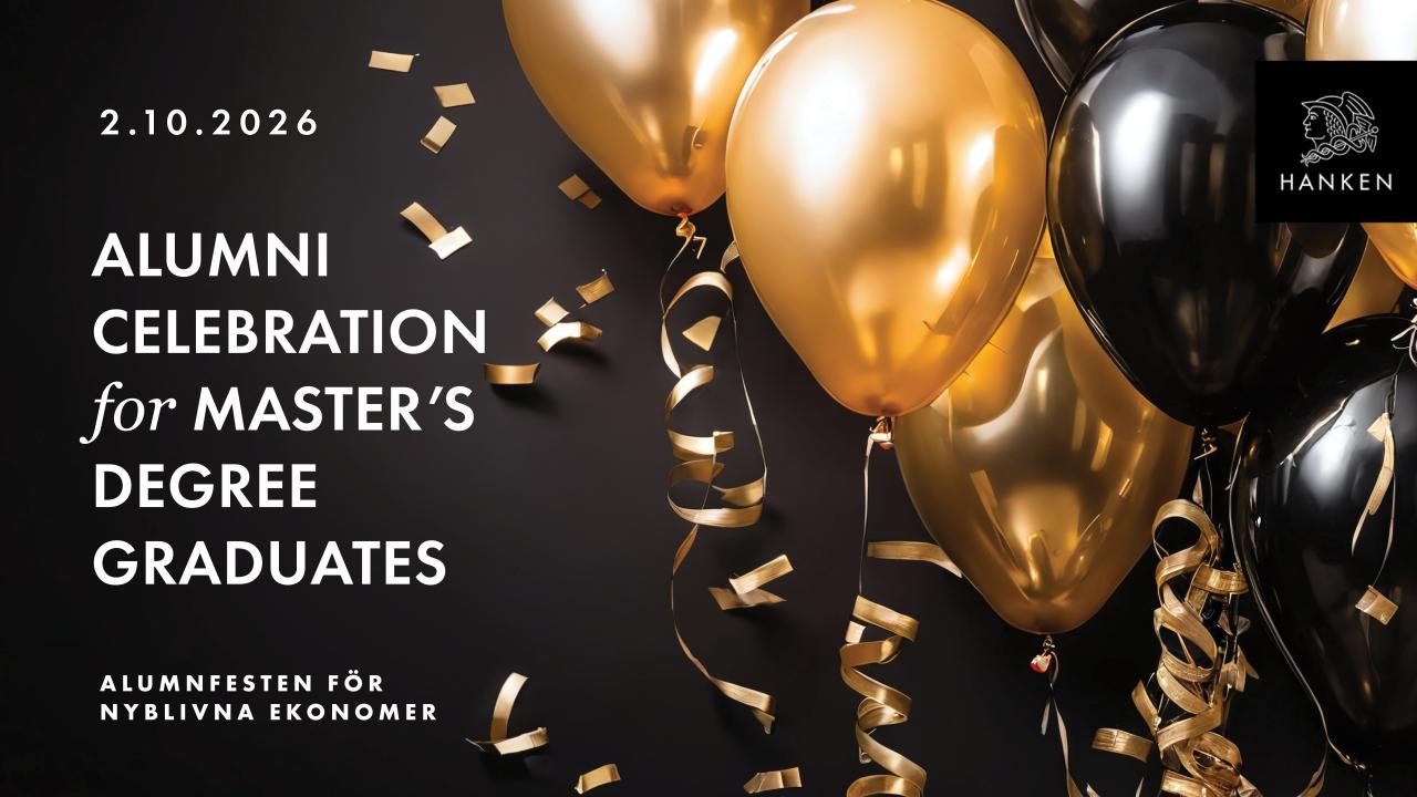 Alumni celebration for master's degree graduates