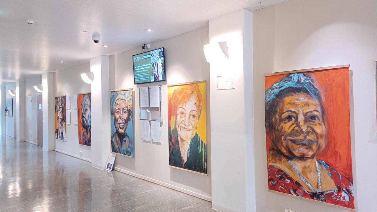 I was born a girl art exhibition at Hanken