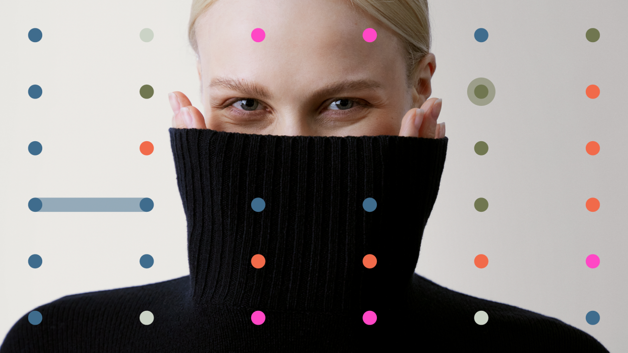 A woman smiling at the camera