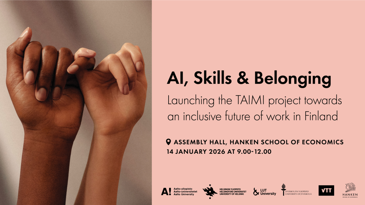 Two hands interlocked