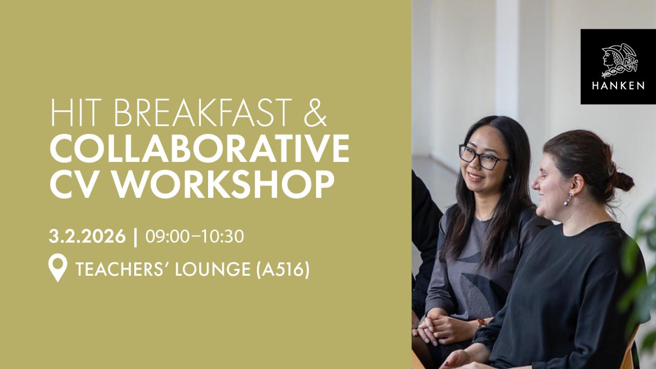 HIT Breakfast and Collaborative CV workshop 