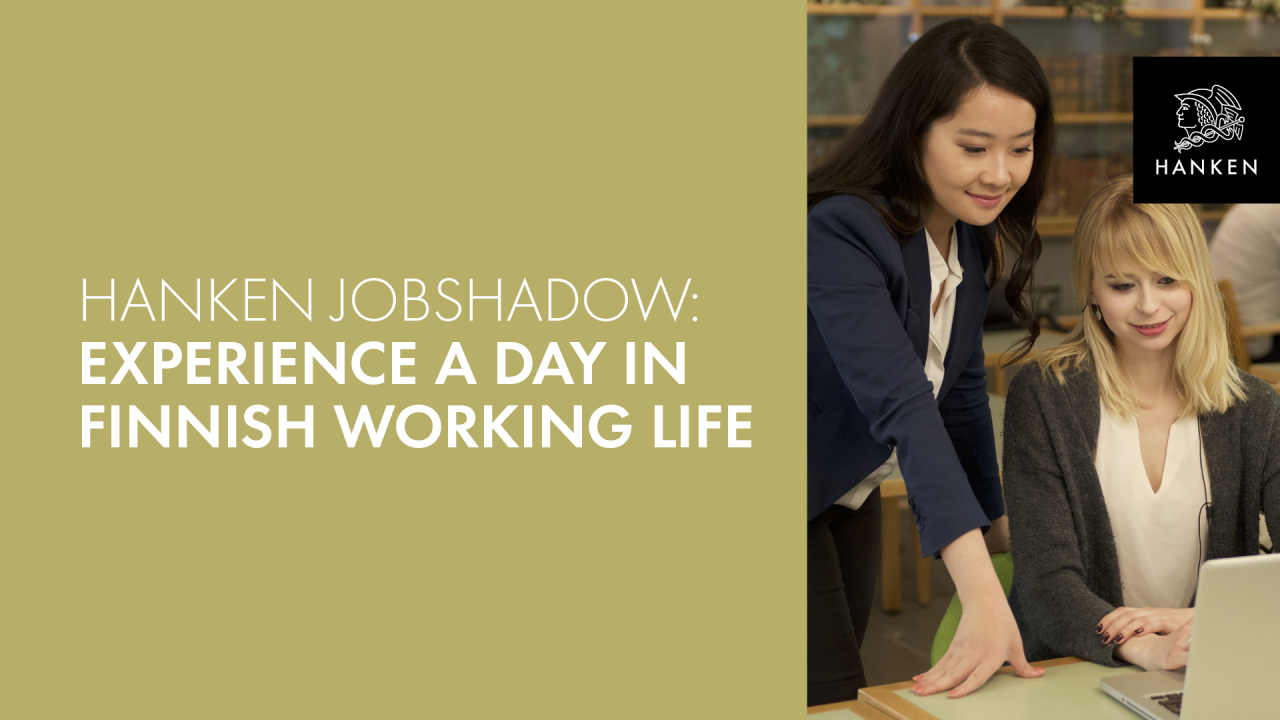 Jobshadowing for international students