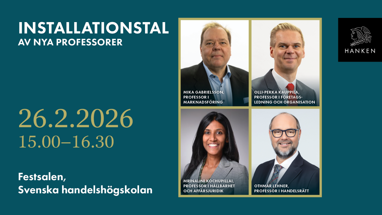 bilder av nya professorer i ram , med blå bakgrund