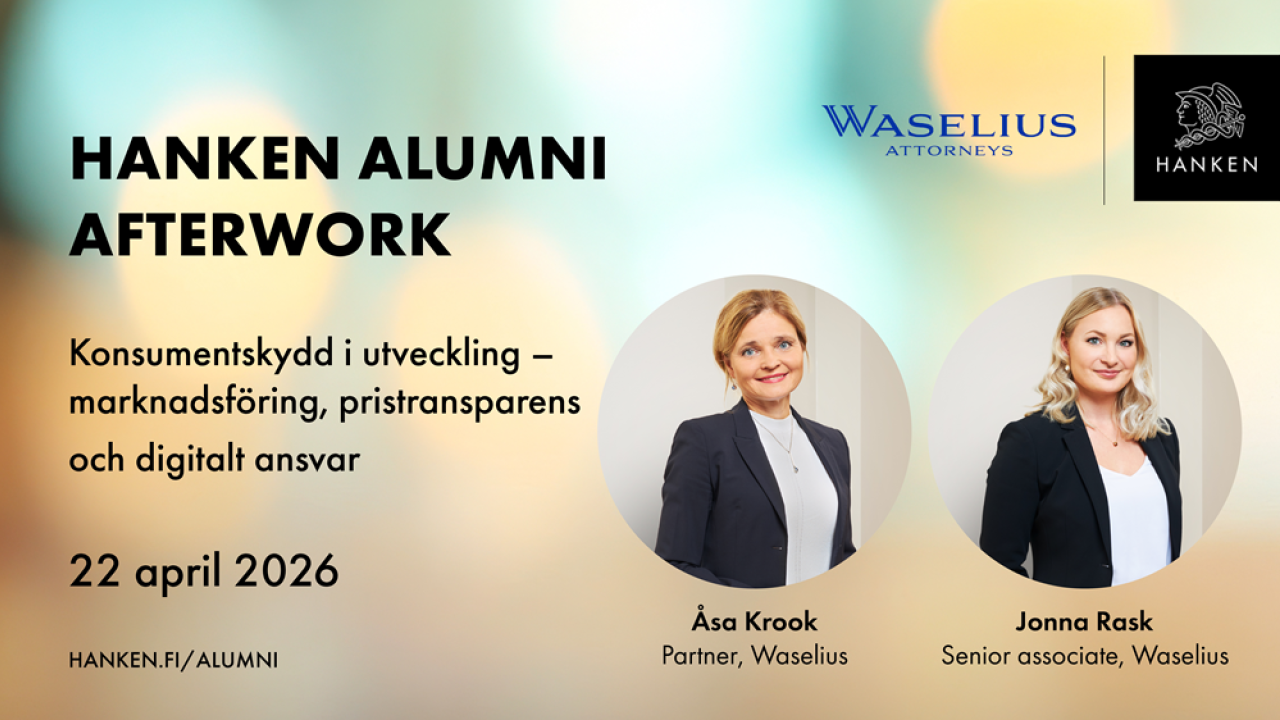 Hanken Alumni Afterwork 22.4.2026