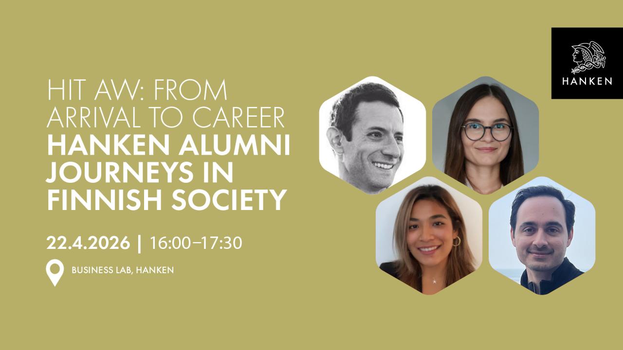 Alumni panel event poster