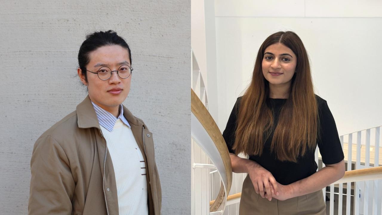 Hanken students Luozhi Chen and Ayesha Ahmed.