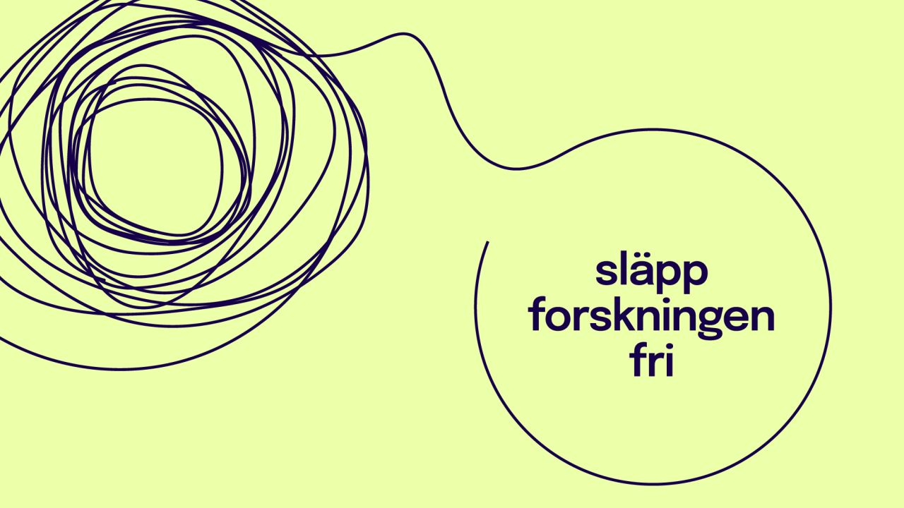 Bild med texten Släpp forskningen fri