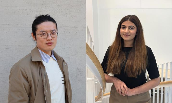 Hanken students Luozhi Chen and Ayesha Ahmed.