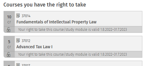 ComLaw courses study right