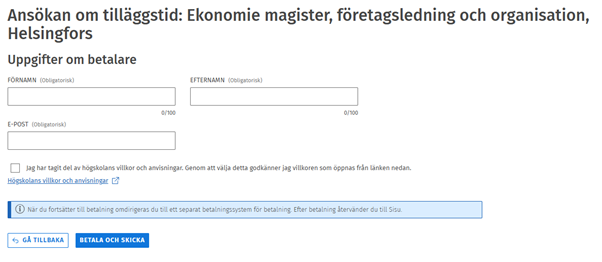 Information om betalare