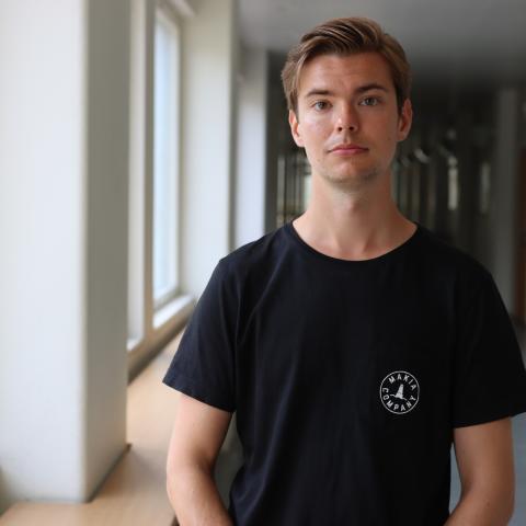 Tristan Westerholm i Hankens korridor