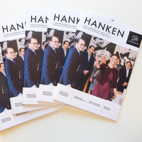 Flera exemplar av Magasinet Hanken på rad