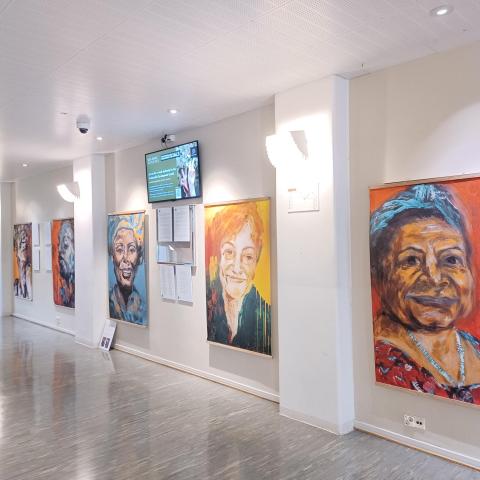 I was born a girl art exhibition at Hanken