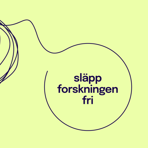 Bild med texten Släpp forskningen fri